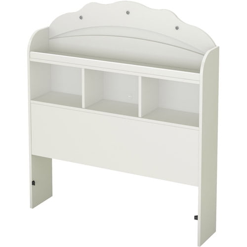 Pure White 39 South Shore Logik Twin Bookcase Headboard